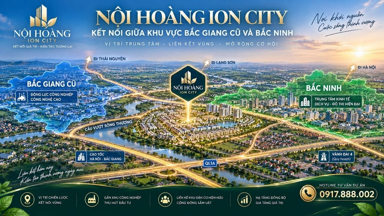 nội hoàng ion city Kết nối giữa khu vực Bắc Giang cũ và Bắc Ninh