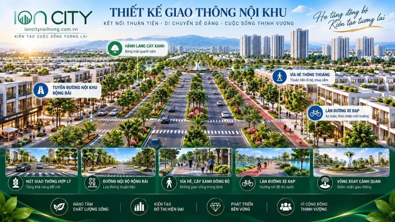 thiết kế giao thông dự án nội hoàng ion city
